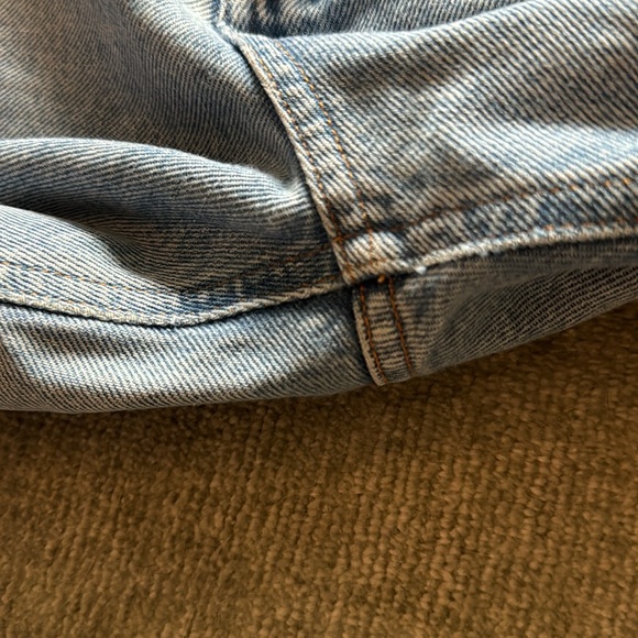 Agolde size 26 high rise ripped jeans 100% cotton - Picture 5 of 7